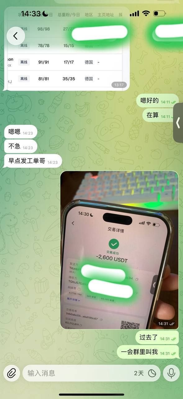 聊天记录截图二